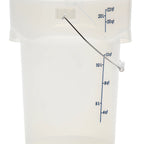 Thumbnail image #1 for Cambro CamRound® PWB22PROPP190 22-Quart Translucent Polypropylene Pail with Bail Handle, Dishwasher Safe, NSF Listed Case of 6