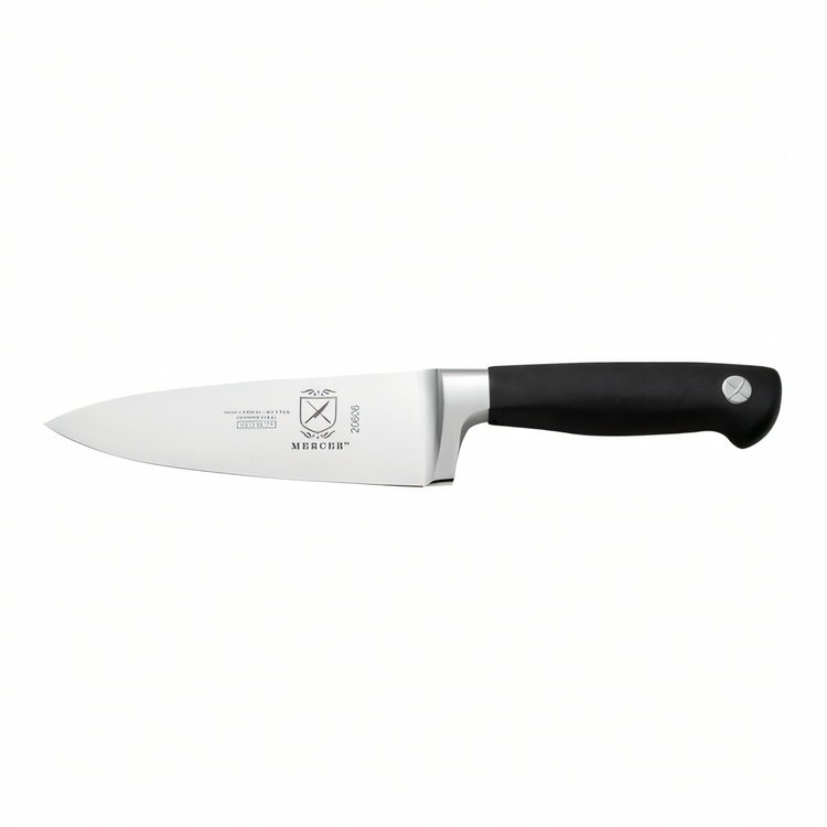 Product image #1 for Mercer Culinary Genesis 6-Inch Precision-Forged Chef's Knife with High-Carbon German Steel Blade and Santoprene Handle