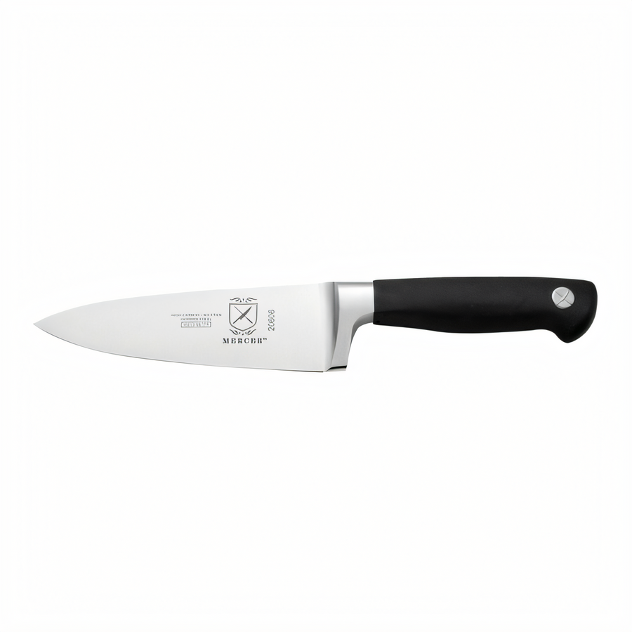 Product image #1 for Mercer Culinary Genesis 6-Inch Precision-Forged Chef's Knife with High-Carbon German Steel Blade and Santoprene Handle