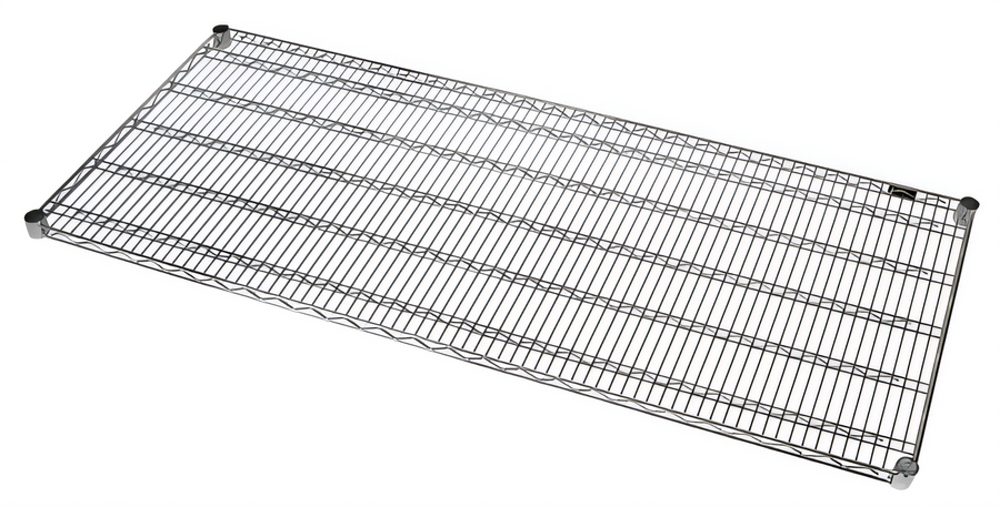 Product image #1 for Quantum 2472CHD 72"W x 24"D Heavy-Duty Chrome-Plated Wire Shelf, 1,000 lb. Capacity