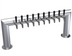 Thumbnail image #1 for Krowne 10-Faucet Pass-Thru Glycol-Cooled Beer Tower, 43-Inch Overall Length, Brushed Stainless Steel