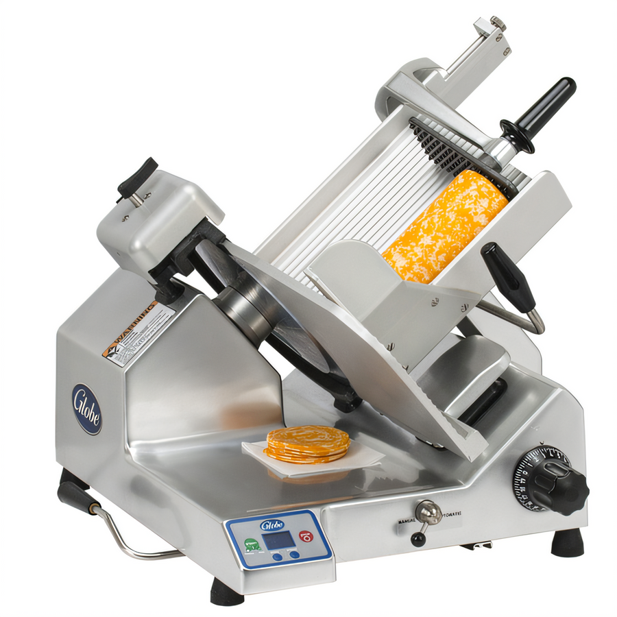 Product image #1 for Globe Premium Heavy-Duty Automatic Gravity Feed Commercial Slicer with 13-Inch Steel Knife