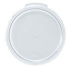 Thumbnail image #1 for Winco PTRC-1222C Round Food Pan Cover, 12, 18 & 22 qt, Translucent Polypropylene Case of 6