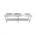 Thumbnail image #1 for Sapphire 120-Inch Stainless Steel Work Table with 5-Inch Backsplash and Adjustable Undershelf