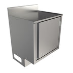 Thumbnail image #1 for BK Resources UBC-B-21-W24H 24 x 21 Inch Stainless Steel Flat Top Underbar Cabinet, Pedestal Base, Without Backsplash