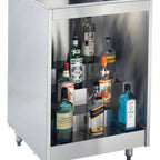 Thumbnail image #1 for Krowne Royal Series KR-L24 24-Inch Stainless Steel Back Bar Liquor Display, Open, No Top, 4-Step