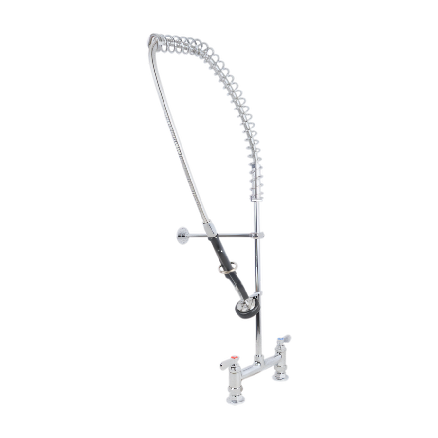 Product image #1 for Deck Mount Pre-Rinse Faucet with 4-Inch Centers and Lead-Free Design