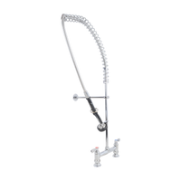 Deck Mount Pre-Rinse Faucet with 4-Inch Centers and Lead-Free Design