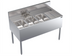 Thumbnail image #1 for Krowne Royal Series Three-Compartment Underbar Sink Unit, 48 x 24 Inches, Left Bowl, Right Drainboard