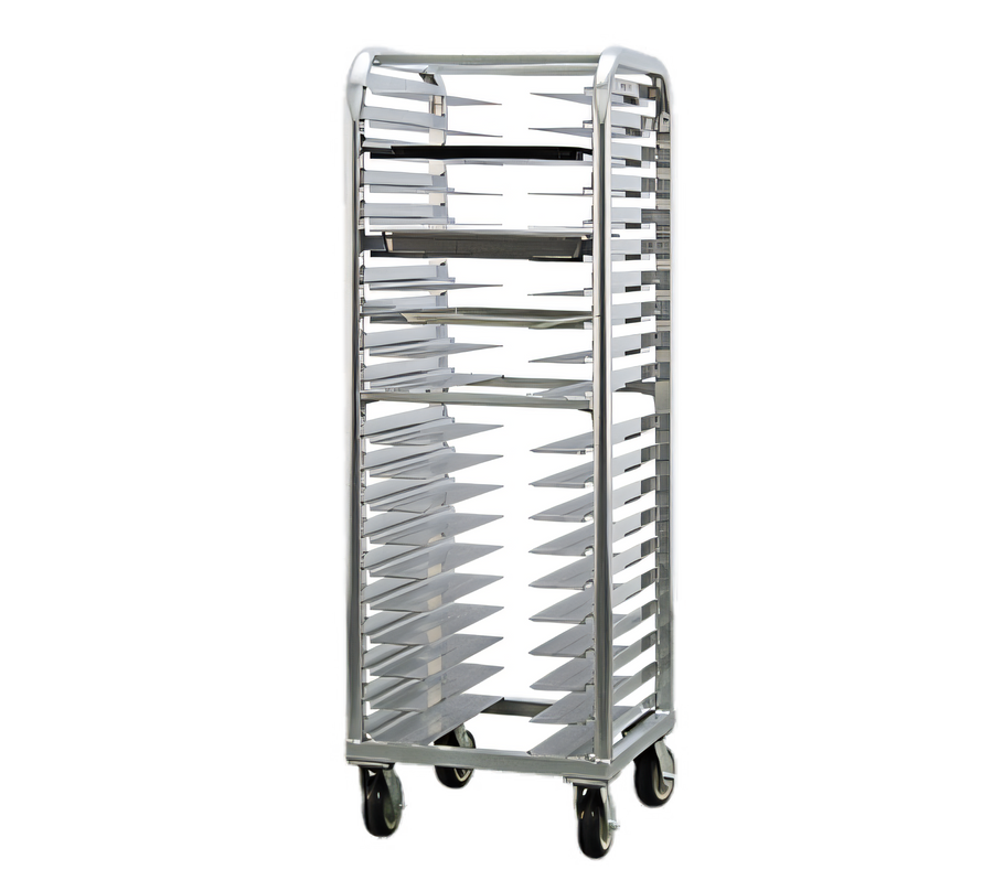 Product image #1 for Lifetime Series Heavy-Duty Aluminum Stepped-Angle Bun Pan Rack, 20-Pan Capacity, 73-Inch High