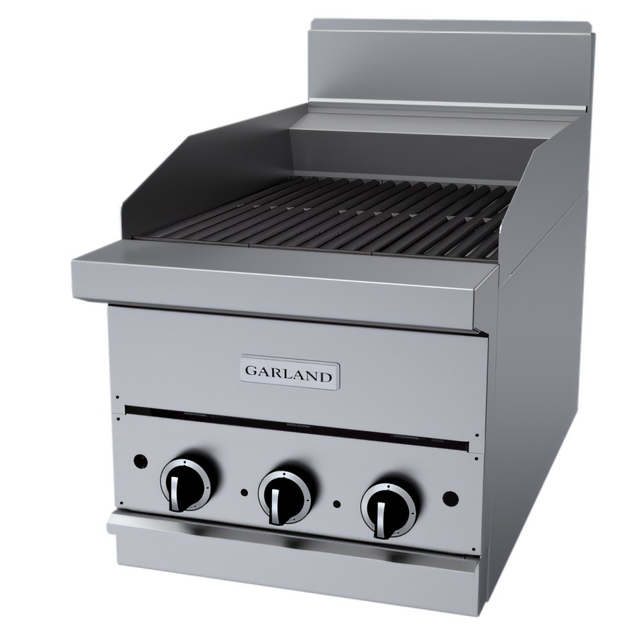 Product image #1 for Garland G Series 18-Inch Countertop Gas Charbroiler with Ceramic Briquettes, 45,000 BTU