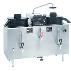 Thumbnail image #1 for BUNN 20500.0001 Automatic Twin 3-Gallon Coffee Urn, 6-Gallon Total, Stainless Steel, Hot Water Faucet, Plumbed