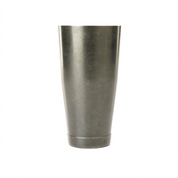 Barfly 28 oz Full-Size Cocktail Shaker/Tin with Capped Bottom, Vintage Black Finish