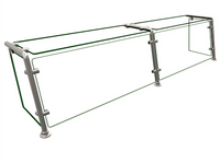 Hatco Flav-R-Shield EP21-07212 Full-Service Pass-Over Sneeze Guard, 2-Bay, 72-Inch W x 12-Inch D