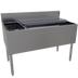 Thumbnail image #1 for Glastender 48-Inch Stainless Steel Underbar Ice Bin/Cocktail Unit with Left Bottle Well and 10-Circuit Cold Plate