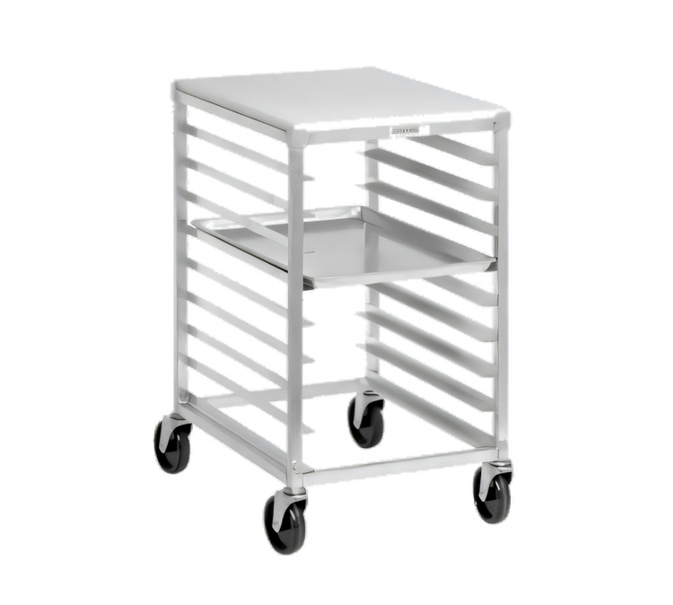 Product image #1 for Channel Manufacturing Half-Height Aluminum Bun Pan Rack with Poly Top, End Load, 9 Full-Size or 18 Half-Size Pan Capacity