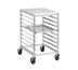 Thumbnail image #1 for Channel Manufacturing Half-Height Aluminum Bun Pan Rack with Poly Top, End Load, 9 Full-Size or 18 Half-Size Pan Capacity