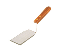 Crestware Heavy-Duty Square-End Turner with 6 x 3 Inch Stainless Steel Blade and Wood Handle