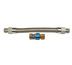 Thumbnail image #1 for Dormont Braided Gas Connector Hose Assembly, 72-Inch x 1-Inch ID, Stainless Steel Braid, SnapFast QD, 90° Elbow