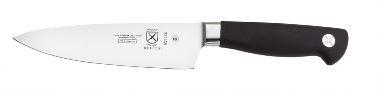 Product image #1 for Mercer Culinary Genesis 6-Inch Precision Forged Chef's Knife with Short Bolster and Santoprene Handle