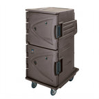 Thumbnail image #2 for Cambro Camtherm® CMBHC1826TBF194 Tall Profile Hot/Cold Cart, Double Solid Dutch Doors, 110V, 12 Full-Size Sheet Pan Capacity
