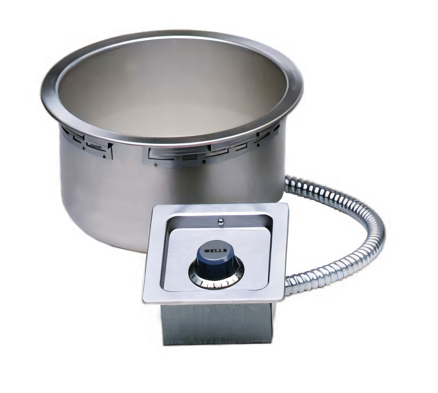 Product image #1 for Wells Top-Mount Built-In Electric Round Drop-In Hot Well for 11 Qt Inserts, Thermostatic, With Drain
