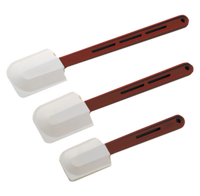 10-Inch Heat-Resistant White Rubber Scraper with Cool-Touch Handle
