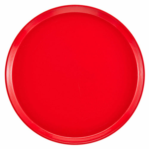 Product image #1 for Cambro Camtray Round Fiberglass Serving Tray, 11 Inch, Red