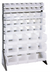 Thumbnail image #1 for Quantum Single-Sided Rail Rack with Clear Bins, 36 x 15 x 53 Inches