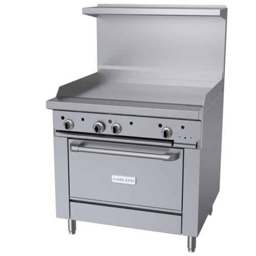 Product image #1 for Garland G Starfire Pro 36-Inch Gas Restaurant Range with Griddle and Convection Oven