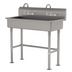 Thumbnail image #1 for Advance Tabco 40-Inch ADA-Compliant Multiwash Freestanding Hand Wash Sink with Gooseneck Faucets