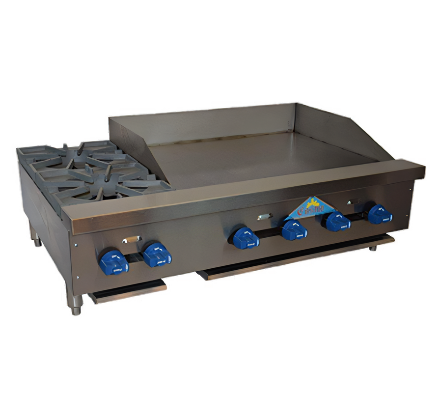 Product image #1 for Comstock-Castle FHP42-30 Countertop Gas Hotplate/Griddle Combination with 30-Inch Griddle and 2 Star Burners