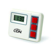 CDN TM2 Digital Kitchen Timer with 20-Hour Countdown and 3-Way Mounting