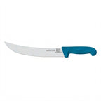 Thumbnail image #1 for Omcan USA 23886 12" Curved-Blade Steak Knife, Stainless Steel, Blue Super Fiber Handle