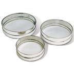 Thumbnail image #1 for Matfer Bourgeat 115020 Round Stainless Steel Mesh Sieve Set, 7", 8", and 10", 3-Piece