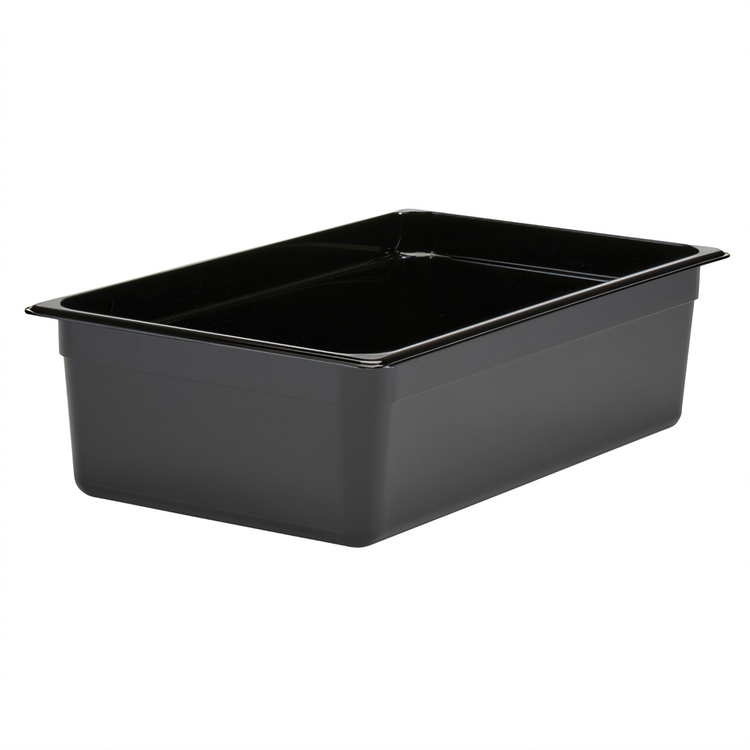 Product image #2 for Cambro Camwear® Full-Size Black Polycarbonate Food Pan, 6-Inch Deep, 20.6 Qt
