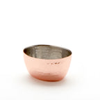 Thumbnail image #1 for American Metalcraft HSC2 Oval Hammered Copper Sauce Cup, 2 oz, Stainless Steel Interior Case of 64