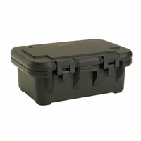 Cambro Ultra Pan Carriers S-Series Non-Electric Top-Loading Insulated GN Food Pan Carrier for 1 Full-Size or Fractional Pan Up to 6 Inches Deep, Black