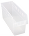 Thumbnail image #1 for Quantum STORE-MAX 8-Inch Clear Economy Nesting Shelf Bin, 17-7/8