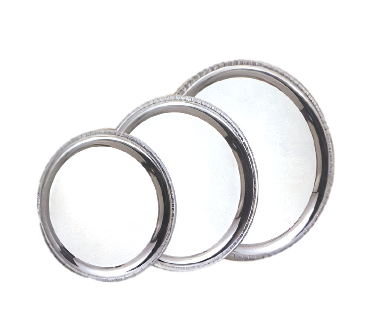 Product image #1 for Royal Touch 10-Inch Round Heavy-Duty Stainless Steel Serving Tray