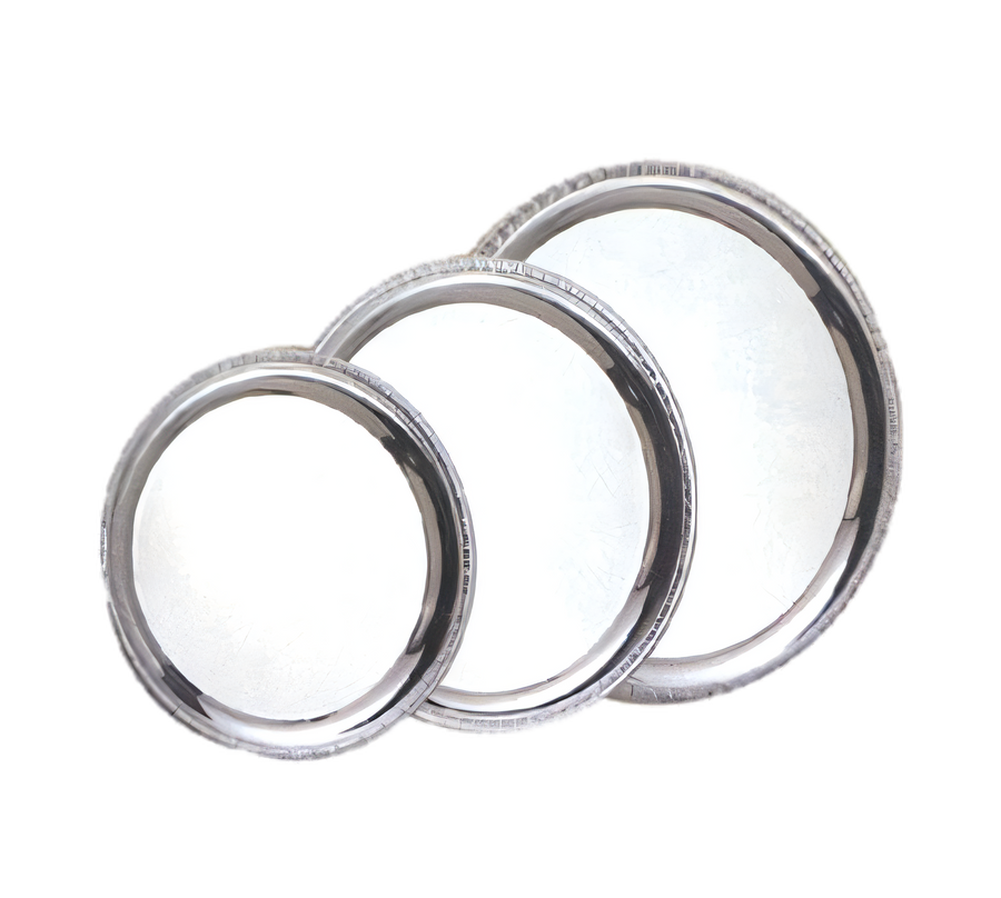 Product image #1 for Royal Touch 10-Inch Round Heavy-Duty Stainless Steel Serving Tray