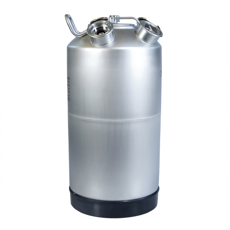 Product image #1 for Micro Matic USA Custom Stainless Steel Fryer Cleaning Can, 18 Liter, 4 Heads with 4 Valves Installed