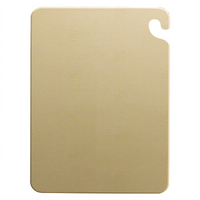 Cut-N-Carry 18 x 24 x 1/2 Inch Brown Color-Coded Co-Polymer Cutting Board with Food Safety Hook