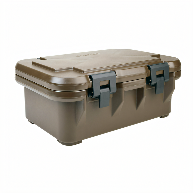 Product image #1 for Cambro S-Series Insulated Top-Loading GN Food Pan Carrier, Holds 1 Full-Size or Fractional Pan Up to 6 Inches Deep, Dark Brown