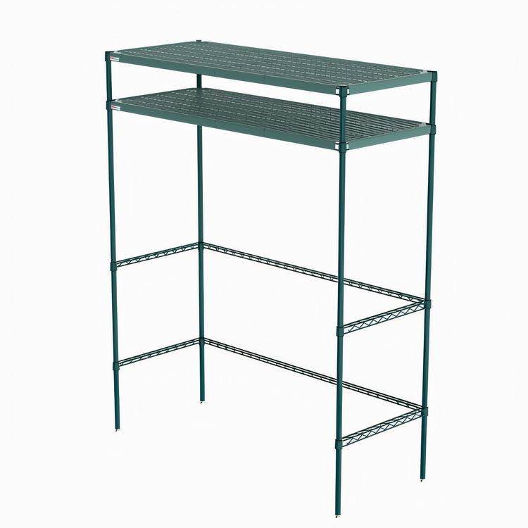 Product image #1 for Metro Super Erecta Pro 60 Inch Wide x 24 Inch Deep Food Locker Housing Unit with 2 Overhead Shelves