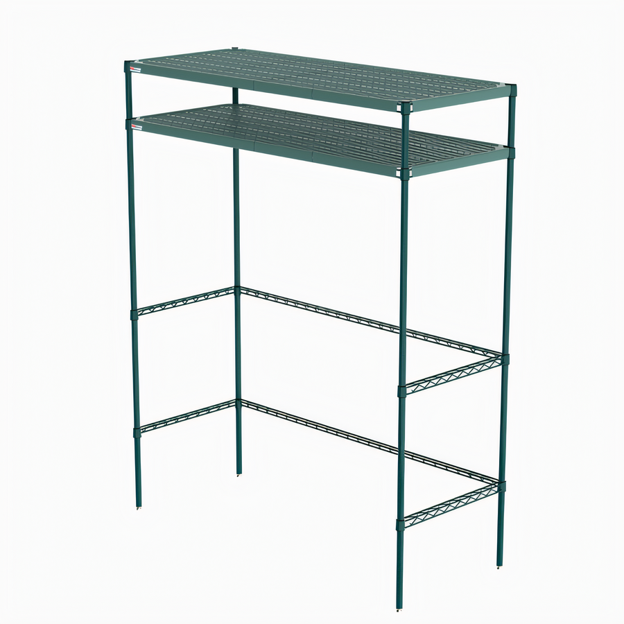 Product image #1 for Metro Super Erecta Pro 60 Inch Wide x 24 Inch Deep Food Locker Housing Unit with 2 Overhead Shelves