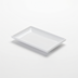 Thumbnail image #1 for American Metalcraft 6-5/8-Inch Rectangular White Melamine Mini Serving Plate