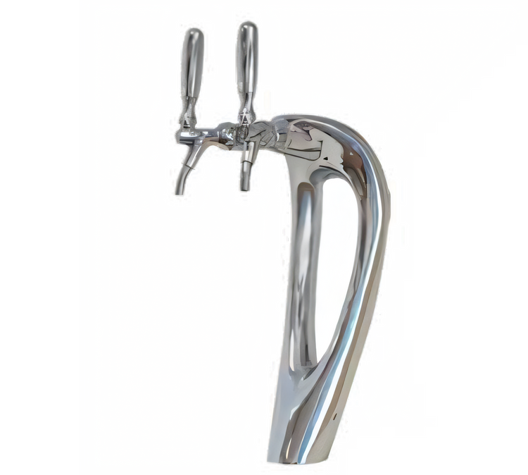 Product image #1 for Micro Matic Mystique Countertop Glycol-Cooled 2-Faucet Draft Beer Tower