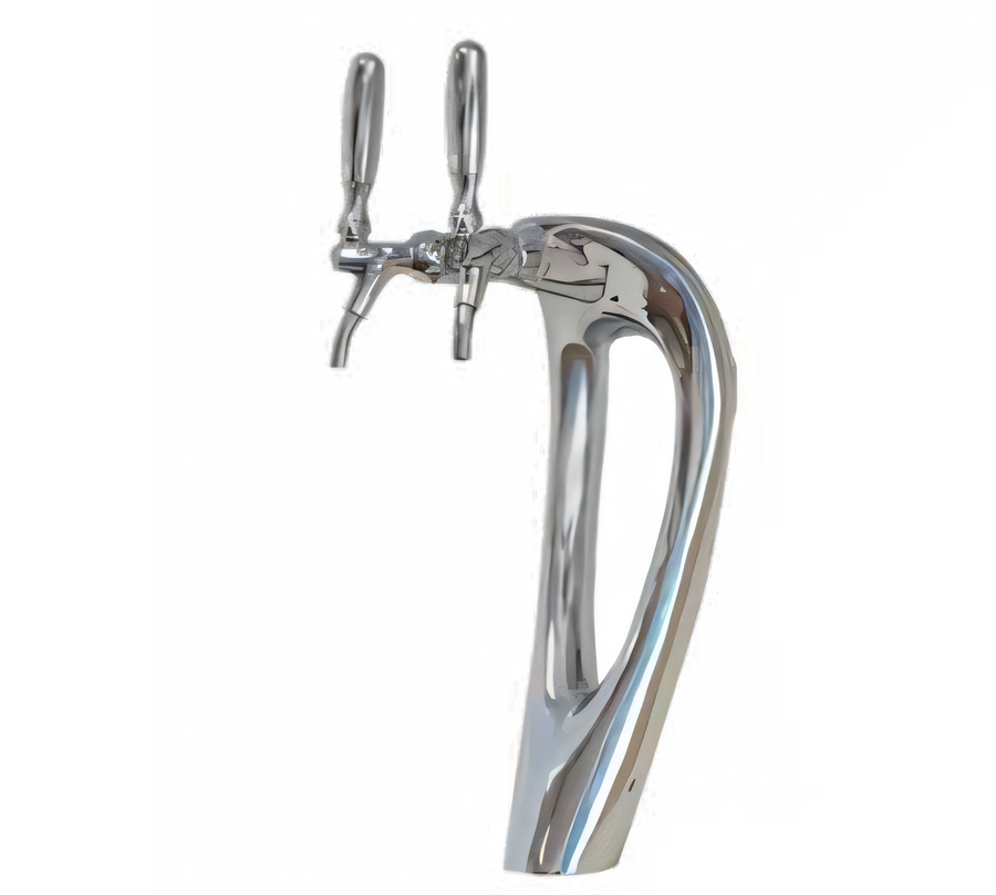 Product image #1 for Micro Matic Mystique Countertop Glycol-Cooled 2-Faucet Draft Beer Tower