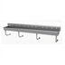 Thumbnail image #1 for Advance Tabco 120-Inch Wall-Mounted Multiwash Hand Sink with 6 Faucet Hole Sets